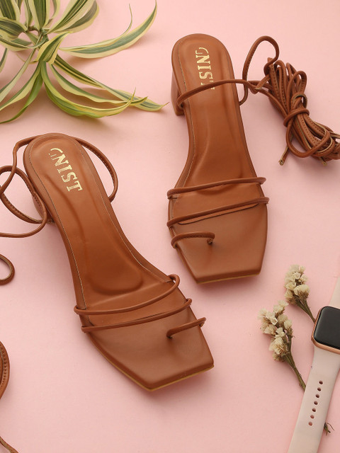 

GNIST Tan Block Heels