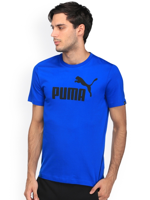 

Puma Men Blue ESS No.1 Printed Slim Fit Round Neck T-shirt