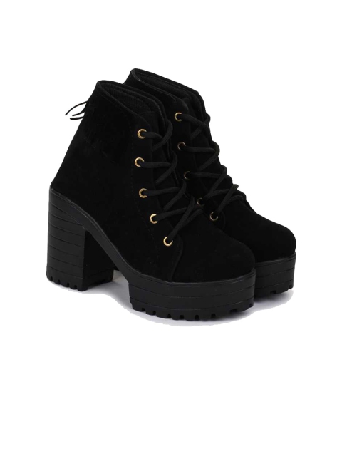 

Funku Fashion Women Black Solid Winter Boots