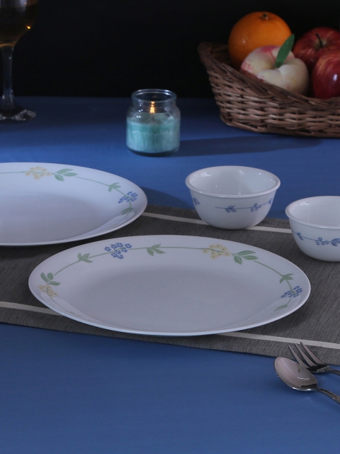 

Corelle White 8 Pieces Printed Vitrelle Glass Dinner Set