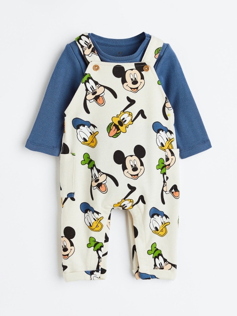 

H&M Boys Blue & White 2-Piece Cotton Set