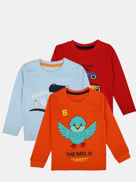 

V-Mart Kids Printed T-shirt Pack of 3, Orange