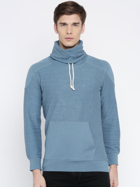

Celio Men Blue Solid Sweatshirt