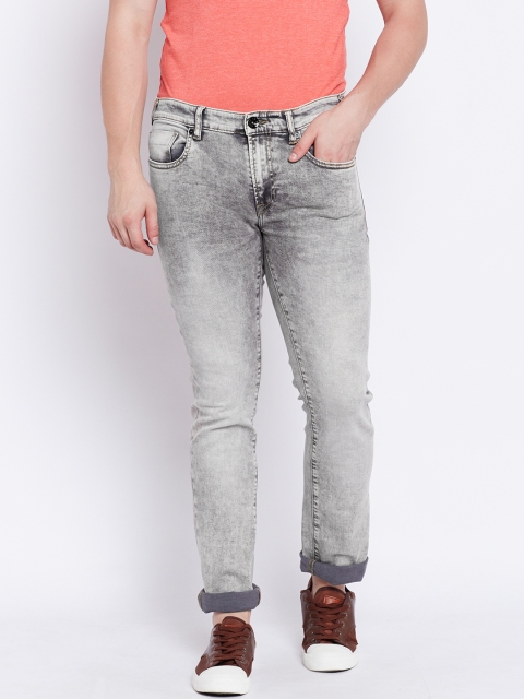 

Pepe Jeans Men Grey Mid-Rise Clean Look Stretchable Jeans