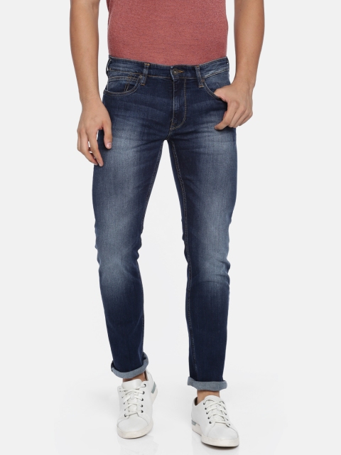 

Pepe Jeans Men Blue Vapour Slim Fit Low-Rise Clean Look Stretchable Jeans