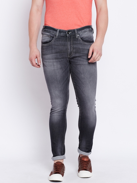 

Pepe Jeans Men Charcoal Grey Mid-Rise Clean Look Stretchable Jeans