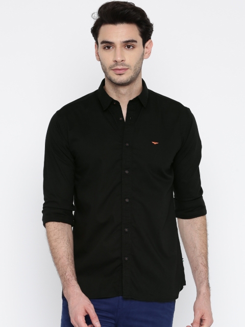 

Park Avenue Men Black Regular Fit Solid Casual Shirt
