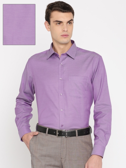

Park Avenue Men Purple Regular Fit Self Design Formal Shirt