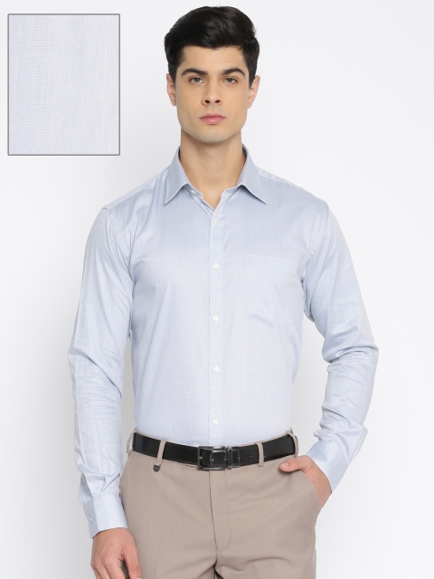 

Park Avenue Men Grey Slim Fit Self-Design Formal Shirt