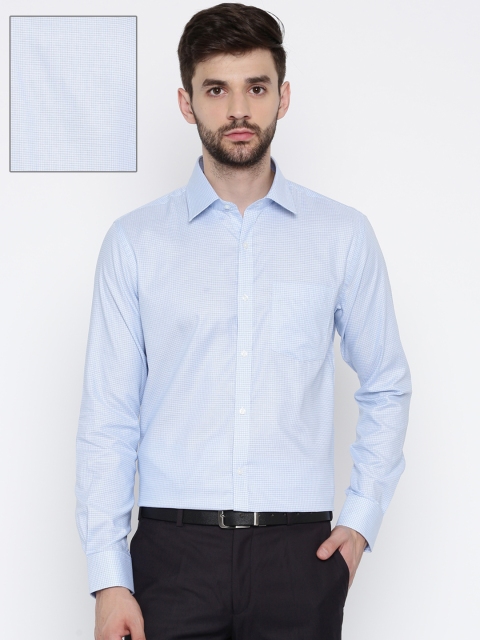 

Park Avenue Men Blue Slim Fit Checked Formal Shirt