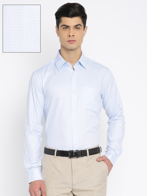 

Park Avenue Men Blue Slim Fit Checked Formal Shirt