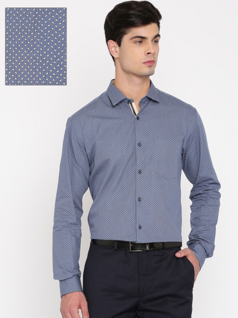 

Park Avenue Men Blue Slim Fit Printed Formal Shirt