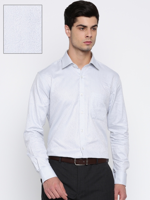 

Raymond Men Grey Contemporary Regular Fit Self Design Formal Shirt