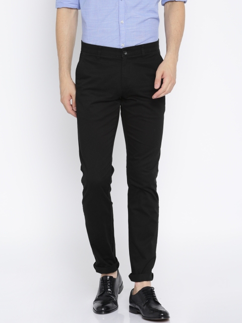 

Parx Men Black Slim Fit Solid Chinos