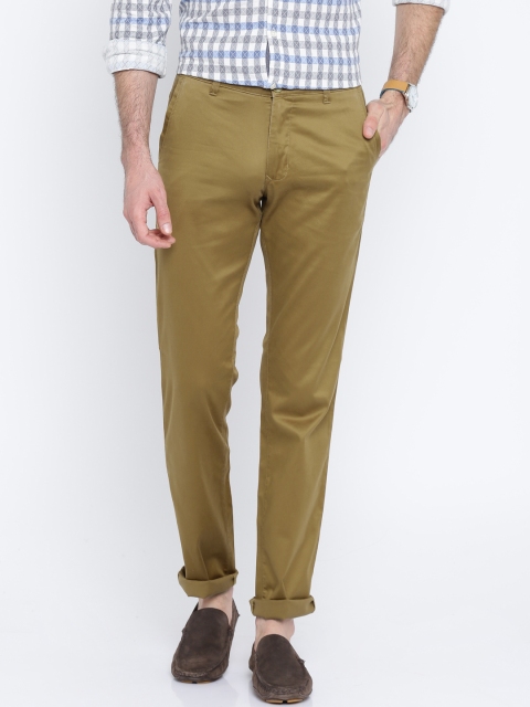 

Parx Men Khaki Slim Fit Solid Chinos Trousers