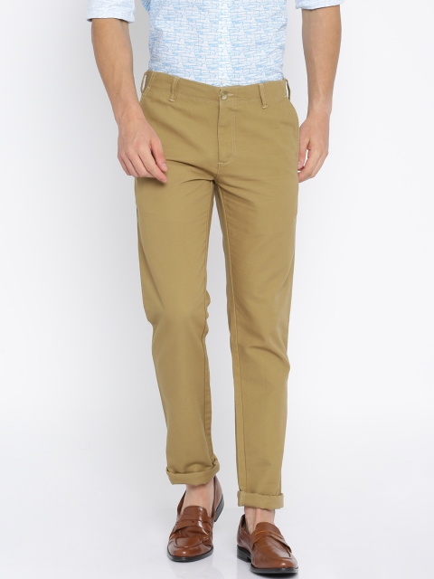 

Parx Men Khaki Slim Fit Solid Chinos