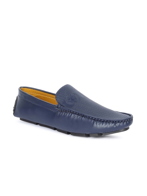 

FOUR STAR TRUCK SALES Men Blue Textured Loafers
