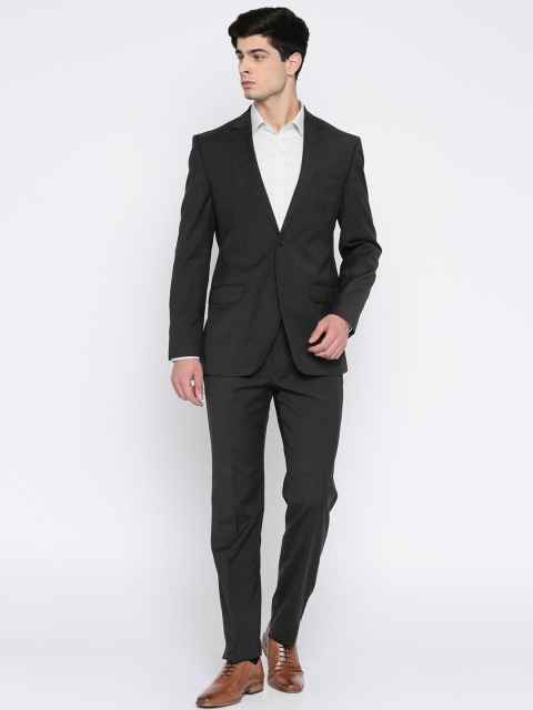 

Park Avenue Charcoal Grey Single-Breasted Slim Fit Formal Suit