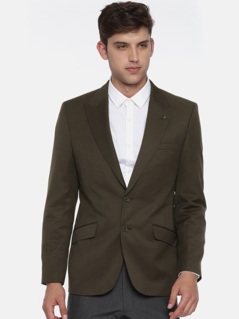 

Raymond Men Brown Italian Cut Single-Breasted Formal Blazer