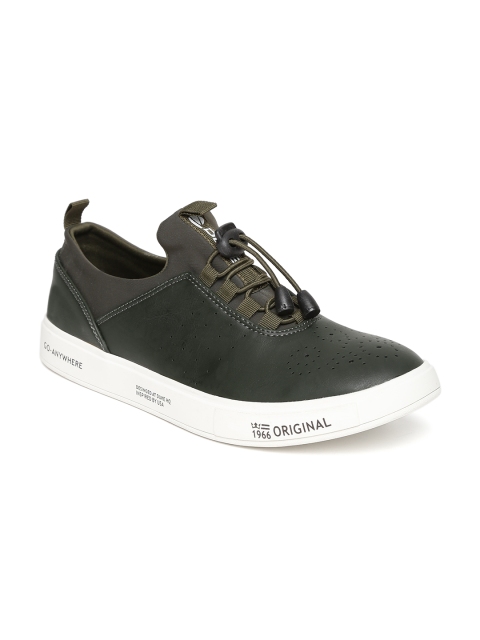 

Duke Men Green Perforated Sneakers