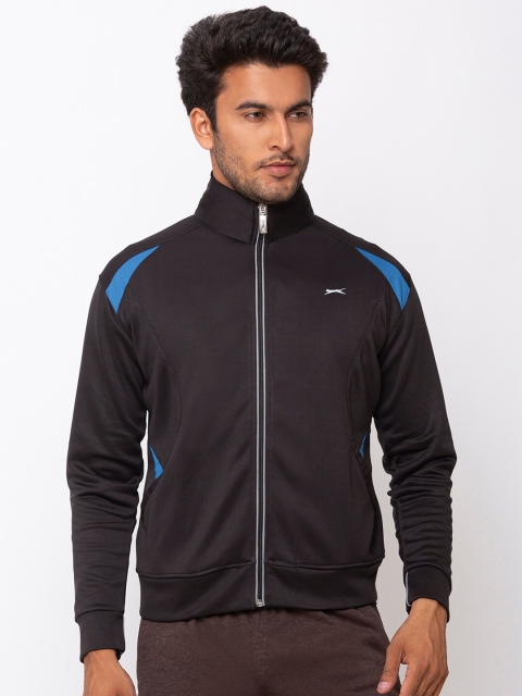 

Black Panther Men Black Turquoise Blue Lightweight Training or Gym Sporty Jacket