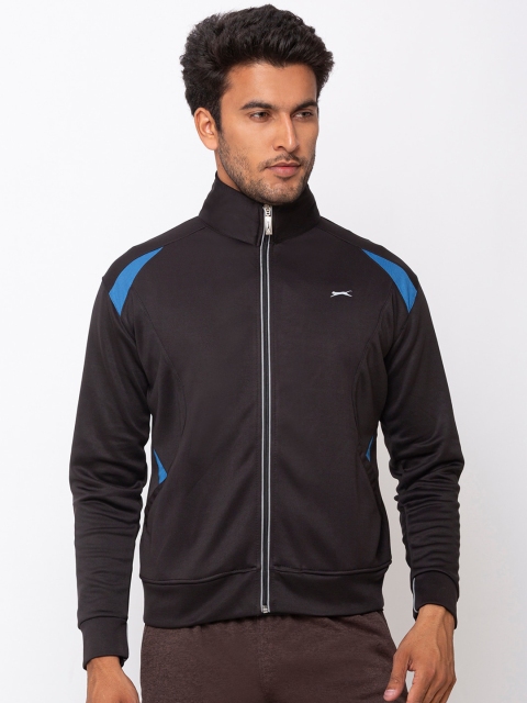 

Black Panther Men Black Turquoise Blue Lightweight Training or Gym Sporty Jacket