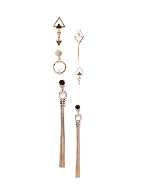 

Accessorize Set of 3 Gold-Toned Drop Earrings