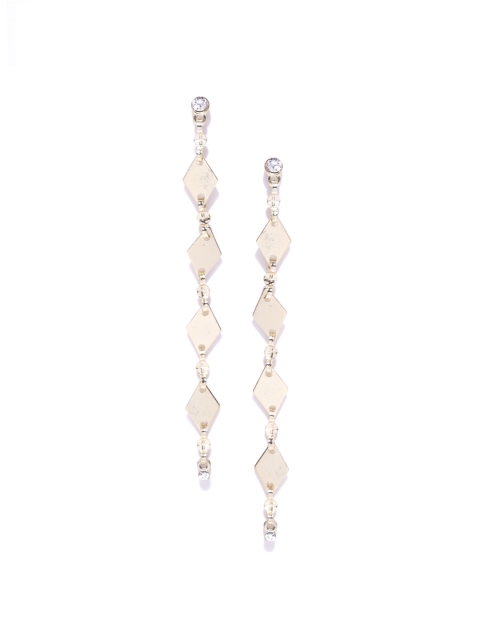 

Accessorize Gold-Toned Diamond-Shaped Drop Earrings