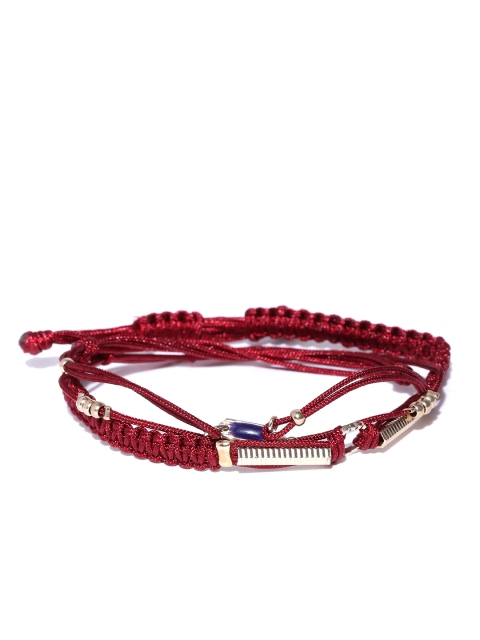 

Accessorize Set of 3 Maroon Bracelets