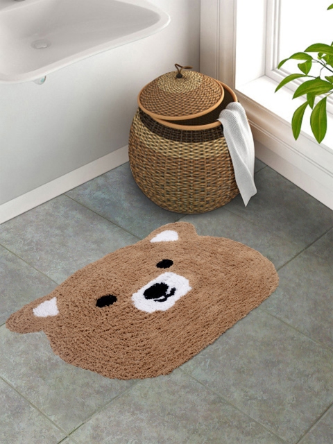 

S9home By Seasons Kids Brown Bath Mat