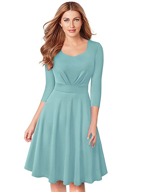 

LOOKFIELD Turquoise Blue Empire Longline Top