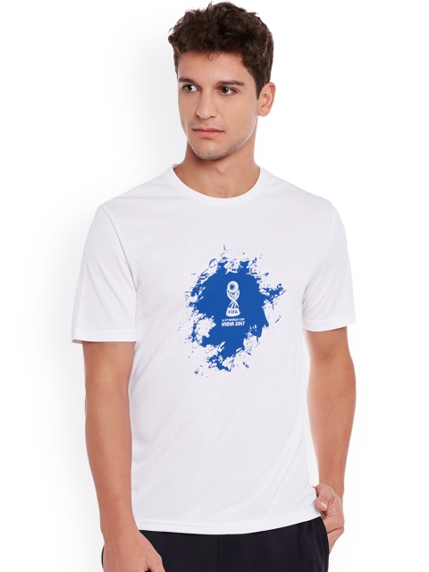 

FIFA U-17 WC Men White Printed Slim Fit Fifa Emblem Splash T-shirt