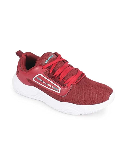 

Columbus Men Maroon Mesh Running Shoes