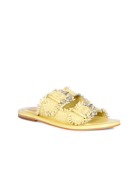

Saint G Women Yellow Open Toe Flats