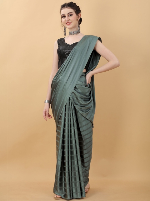 

kasee Grey Striped Saree