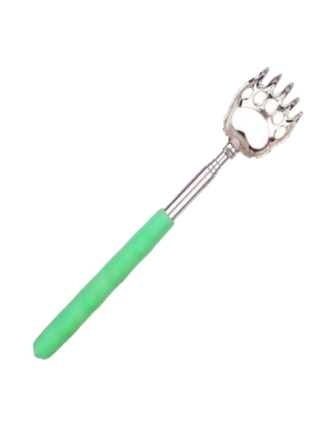 

Alexvyan Silver-Toned Back Scratcher Com Massager Extendable Itching Stick
