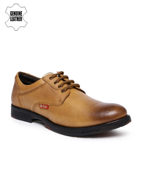 

Lee Cooper Men Tan Brown Genuine Leather Semiformal Derbys