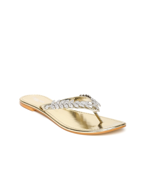 

Carlton London Women Gold-Toned Embellished Flats