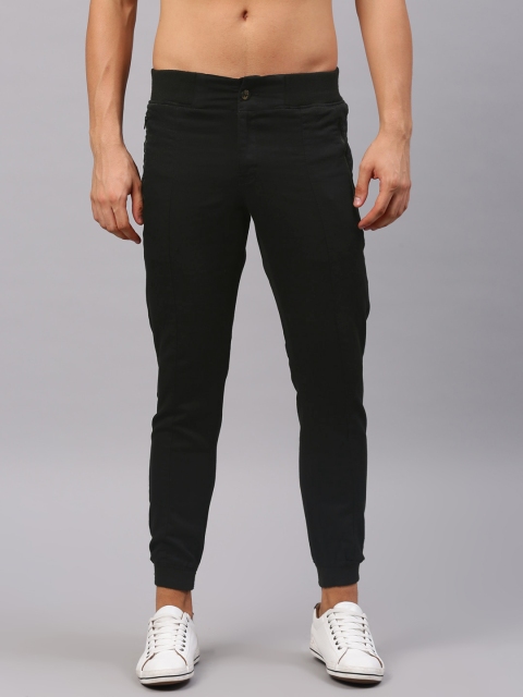 

HRX by Hrithik Roshan Men Black Tapered Fit Solid Joggers