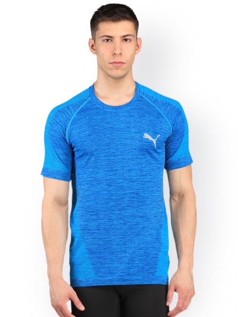 

Puma Men Black Solid Round Neck T-shirt