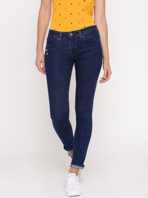 

Levis 711 Women Blue Skinny Fit Mid-Rise Clean Look Stretchable Jeans