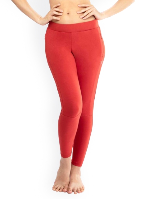 

La Aimee Women Orange Buddy Hug Skinny Fit Trousers