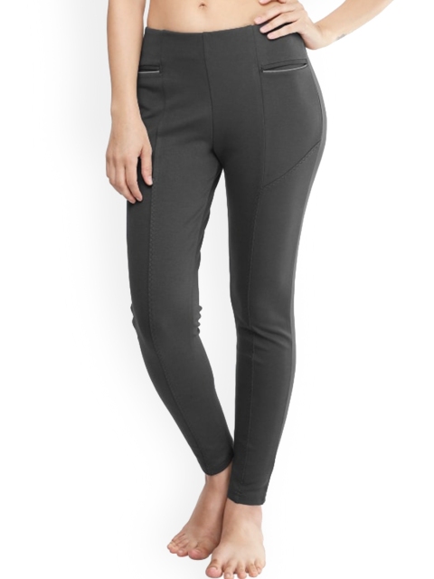 

La Aimee Women Grey Buddy Hug Skinny Fit High-Rise Trousers