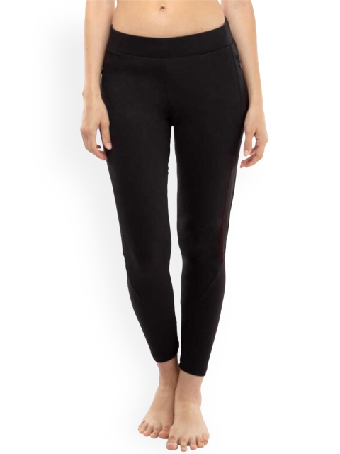 

La Aimee Women Black Buddy Hug Skinny Fit Trousers