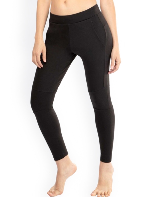 

La Aimee Women Black Buddy Hug Skinny Fit Trousers