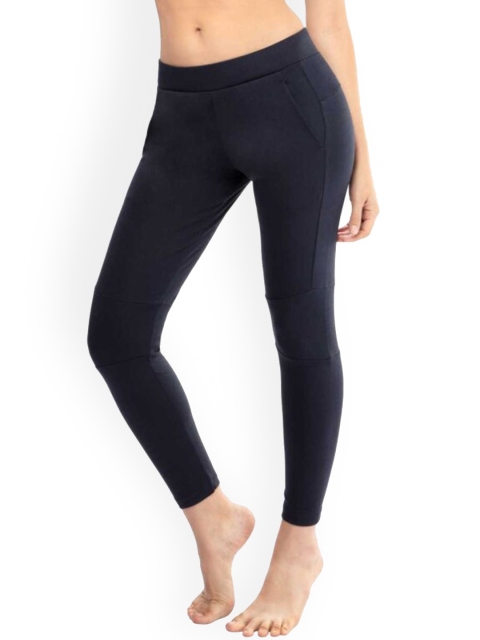 

La Aimee Women Navy Blue Buddy Hug Skinny Fit Trousers