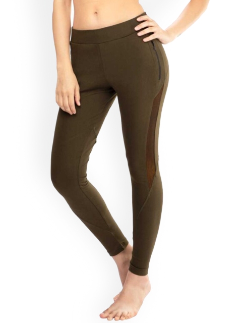 

La Aimee Women Olive Green Buddy Hug Skinny Fit Chinos Trousers