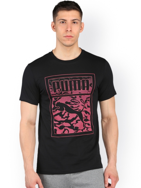 

Puma Men Black Printed Archive Round Neck T-shirt