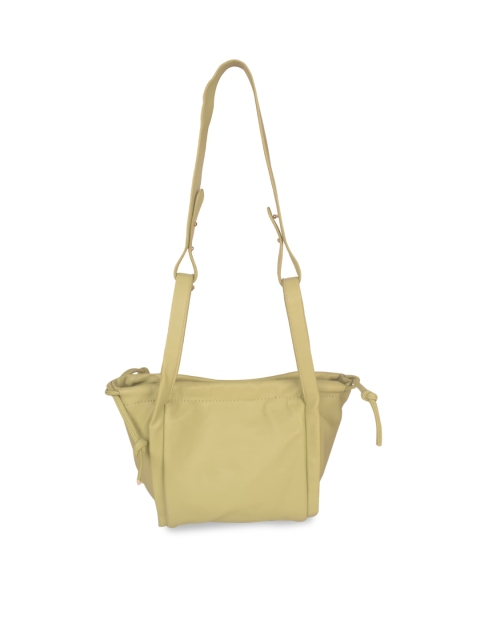 

Bagkok Women Beige PU Structured Shoulder Bag