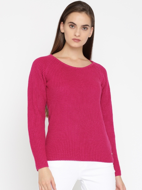 

Park Avenue Woman Pink Self Design Pullover